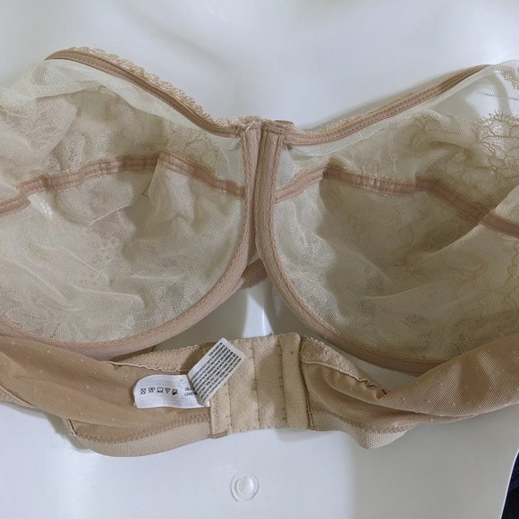 Wacoal Beige Retro Chic Full Figure Underwire Bra - size 36DD - Picture 5 of 7